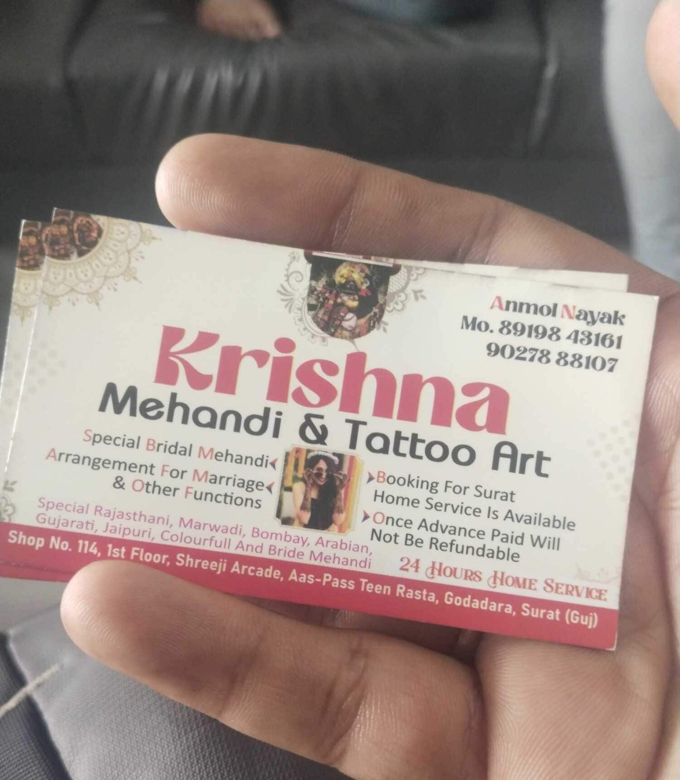 Krishna mehandi and tattoo art